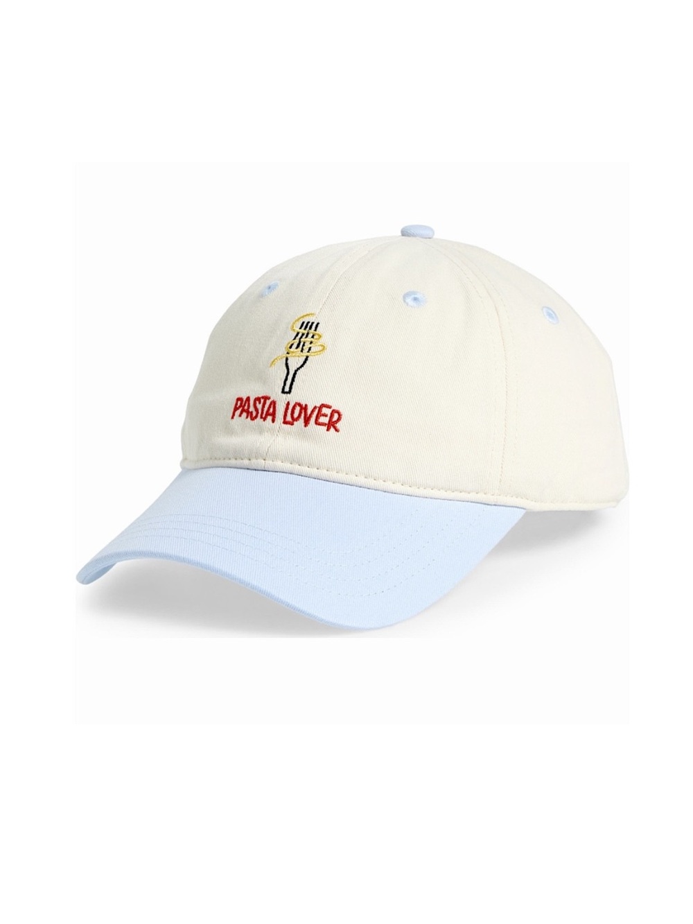 Frasier Sterling Pasta Lover Embroidered Baseball Cap, NEW